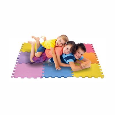 E.v.a Tapete Tatame Liso 9 Placas 31x31cm 5mm Ref.435 Rdj