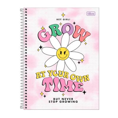 Caderno Universitario Capa Dura 10x1 160fls Good Vibes Tilibra