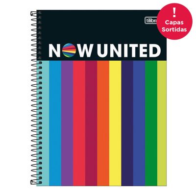 Caderno Universitario Capa Dura 1x1 80fls Now United Tilibra