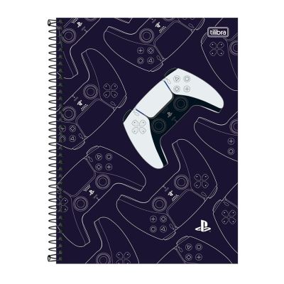 Caderno Universitario Capa Dura 1x1 80fls Playstation Tilibra
