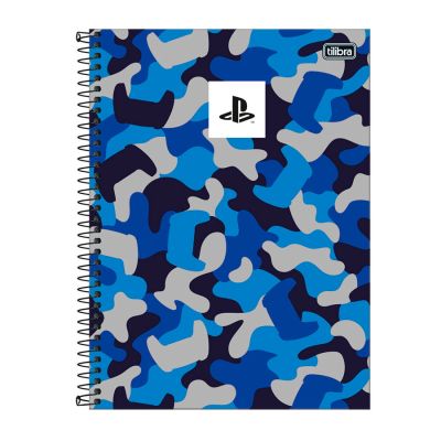 Caderno Universitario Capa Dura 10x1 160fls Playstation Tilibra
