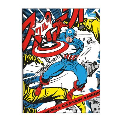 Caderno Linguagem Brochurao Capa Dura 80fls Marvel Comics Foroni