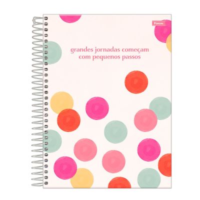 Caderno Colegial Capa Dura 1x1 80fls Diz Ai Foroni