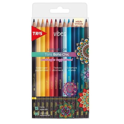 Lapis De Cor 13 Cores Boho Chic Vibes Tris