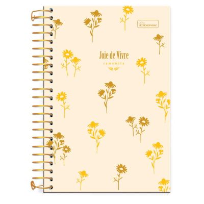 Caderno Colegial Capa Dura 10x1 160fls Joie De Vivre Cadersil - Capa 2