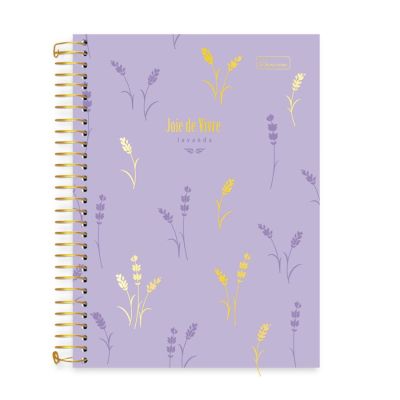 Caderno Colegial Capa Dura 1x1 80fls Joie De Vivre Cadersil - Capa2