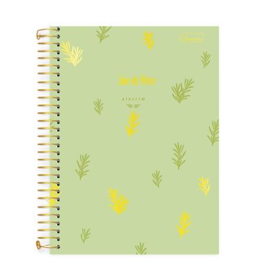 Caderno Colegial Capa Dura 1x1 80fls Joie De Vivre Cadersil - Capa4