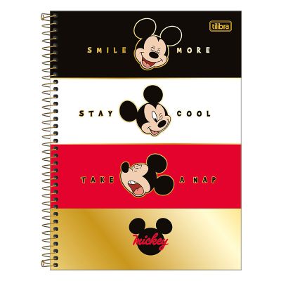 Caderno Universitario Capa Dura 1x1 80fls Mickey Tilibra - Capa2