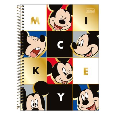 Caderno Universitario Capa Dura 1x1 80fls Mickey Tilibra - Capa3