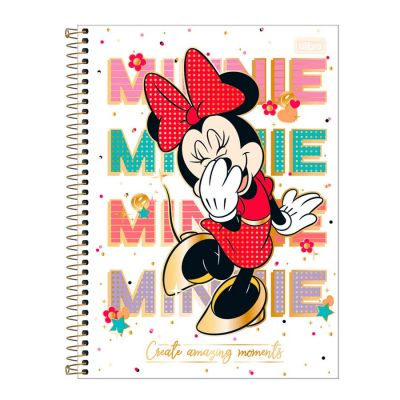 Caderno Universitario Capa Dura 1x1 80fls Minnie Tilibra - Capa2