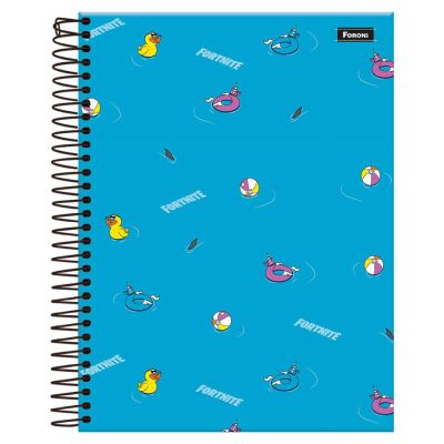 Caderno Universitario Capa Dura 10x1 200fls Fortnite Foroni - Capa3