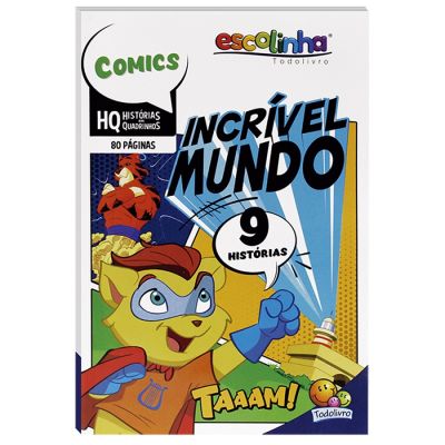 Historias Em Quadrinhos Escolinha 80pgs - Incrivel Mundo Todolivro