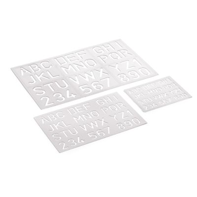 Regua Normografo Kit Cristal Waleu 10140006