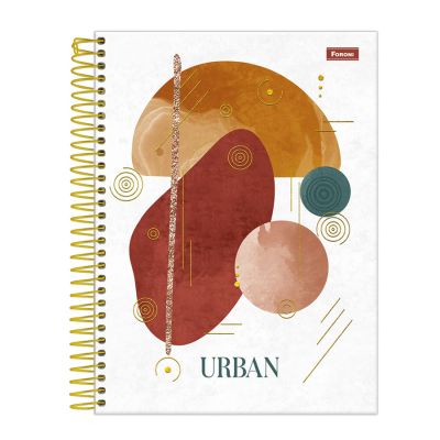 Caderno Universitario Capa Dura 1x1 80fls Urban Foroni