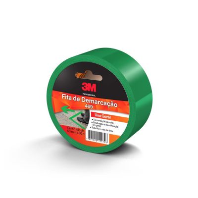 Fita Adesiva Demarcacao De Solo 50mm X 30m Verde 469 3m