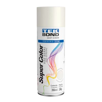 Tinta Spray Uso Geral Branco Brilhante 350ml/250g Tekbond