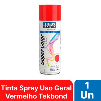 Tinta Spray Uso Geral Vermelho 350ml/250g Tekbond