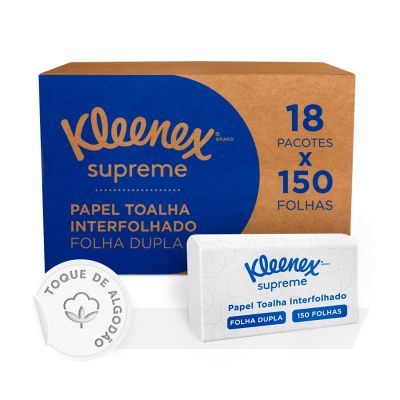 Papel Toalha Interfolhado 21,8cm X 23,8cm C/ 2700 Fls Kleenex 30228378