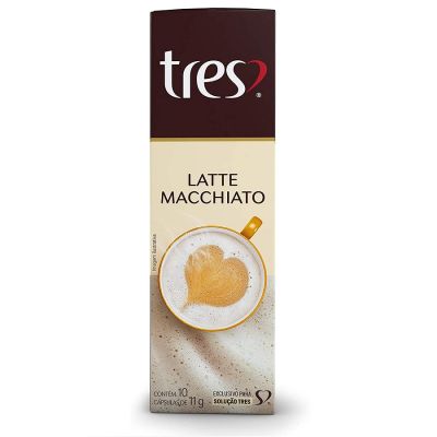 Capsula Cafe Latte Macchiato Tres 110g C/10 Unidades
