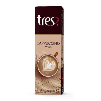 Capsula Cafe Cappuccino Tres Avela 110g C/10 Unidades