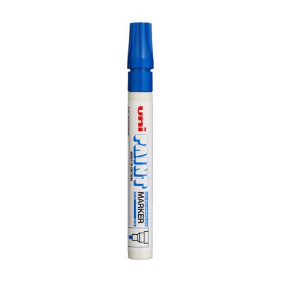 Caneta Marcador Permanente Uni Paint Marker Px-20 Azul Uniball