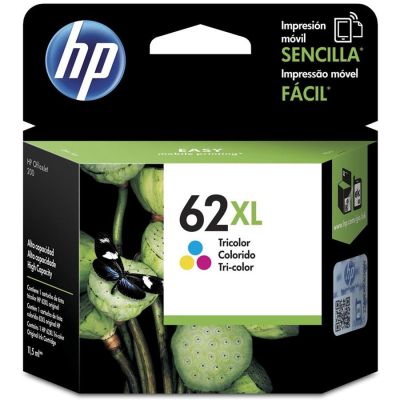 Cartucho De Tinta Hp 62xl - C2p07al Colorido 11,5ml Original