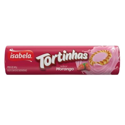 Biscoito Tortinhas Morango 140g Isabela