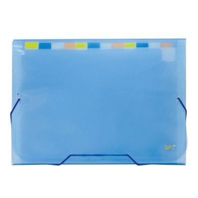 Pasta Sanfona A4 12 Divisoes Azul Dac 6090pp-az