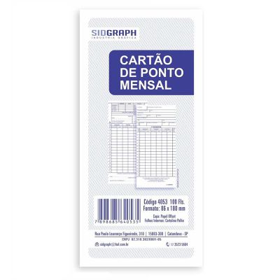 Guia Trabalhista Cartao Ponto 100fls Sidgraph