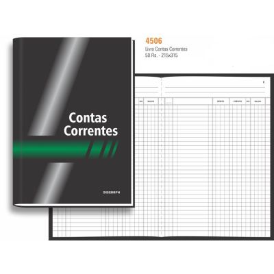 Livro Contas Correntes Oficio 50fls Sidgraph
