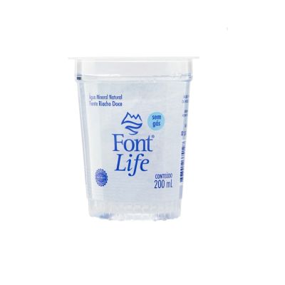 Agua Mineral Sem Gas 200ml C/48 Copos Font Life