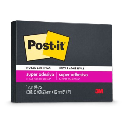 Post-it Preto Neon 76 X 102 Mm 60 Folhas 3m