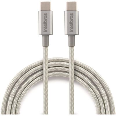 Cabo Para Smartphone Usb-c Para Usb-c 1,5m Nylon Branco Eucc 15nb Intelbras