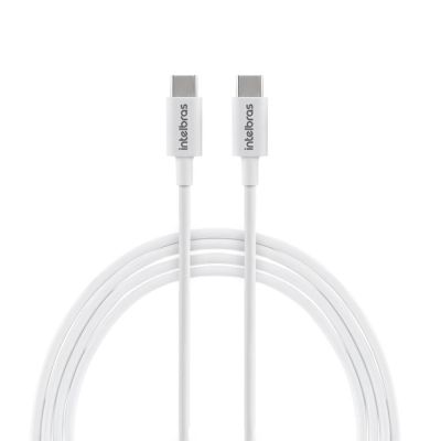 Cabo Para Smartphone Usb-c Para Usb-c 1,2m Pvc Branco Eucc 12pb Intelbras