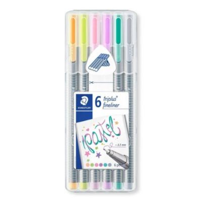 Caneta Hidrografica Triplus Fineliner Pastel C/6 334 Sb6cs103 Staedtler