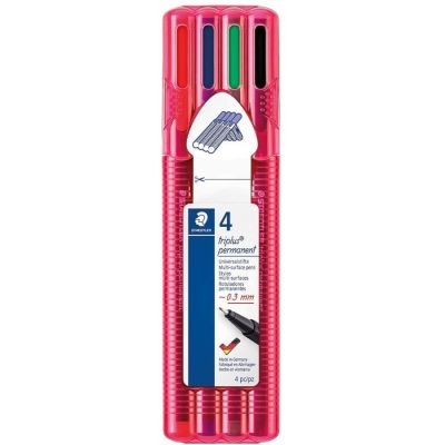 Caneta Marcador Permanente Triplus C/4 331 Sb4 Staedtler