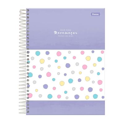 Caderno Colegial Capa Dura 10x1 160fls Dizai Foroni