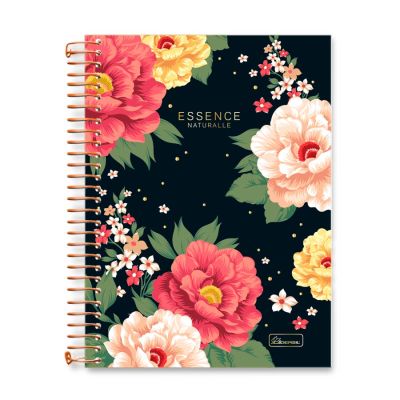 Caderno Linguagem Espiral Capa Dura 1/4 80fls Essence Naturalle Cadersil