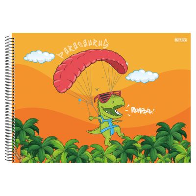 Caderno Cartografia Espiral Capa Dura 60fls Saurus S.d