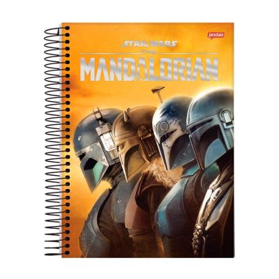 Caderno Universitario Capa Dura 1x1 80fls Mandalorian Jandaia