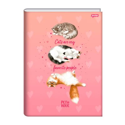 Caderno Linguagem Brochura Capa Dura 1/4 80fls Pet Holic Jandaia