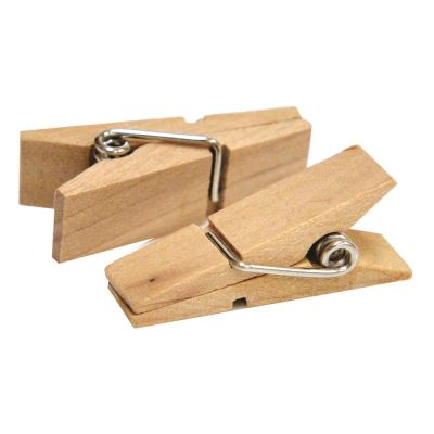 Mini Prendedor Madeira 3,5x1,0cm C/20  Kit