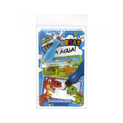 Livro Infantil Surpresas Com Agua 1: Dinossauros Todolivro