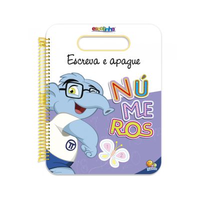 Livro Infantil Escolinha Escreva, Apague E Escreva Novamente - Numeros Todolivro