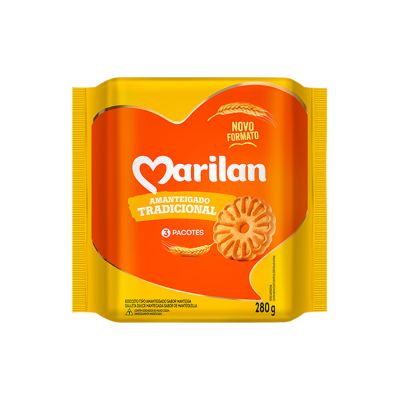 Biscoito Amanteigado Tradicional 280g Marilan