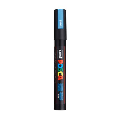 Caneta Posca Pc-5m Azul Metalico Uniball