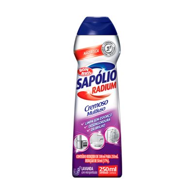 Saponaceo Cremoso 250ml Lavanda Sapolio Radium Bombril