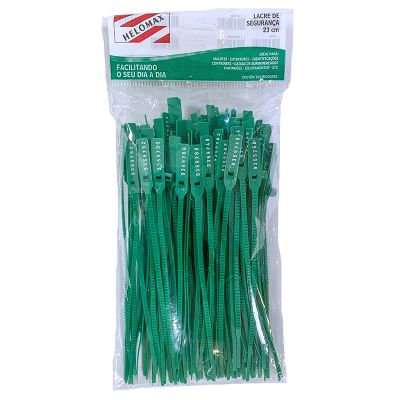 Lacre P/ Malote 23cm Verde Pct C/100 Un Helomax