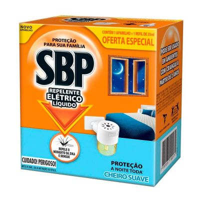 Repelente Eletrico Liquido + Aparelho 45 Noites Cheiro Suave 35ml Sbp