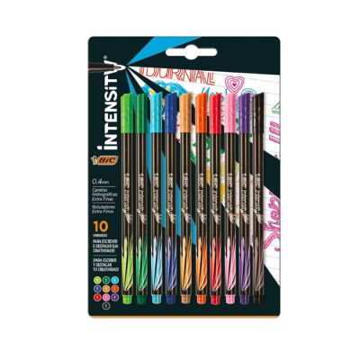 Caneta Hidrografica Intensity Bls C/10 Cores Bic